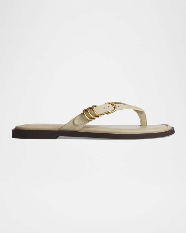 Gia Suede Thong Sandals